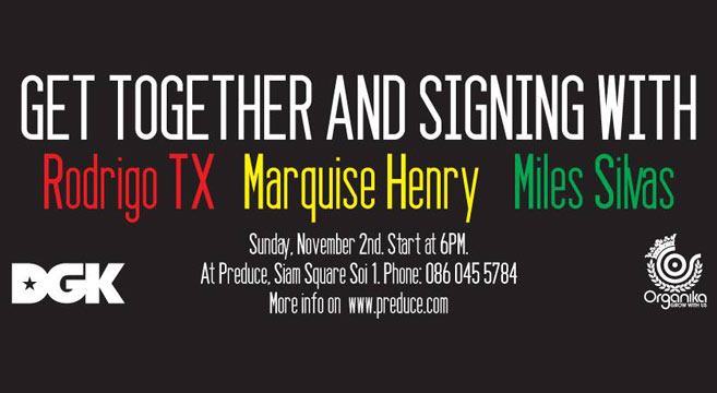 Get together and signing with Rodrigo TX Marquise Henry and Miles Silvas