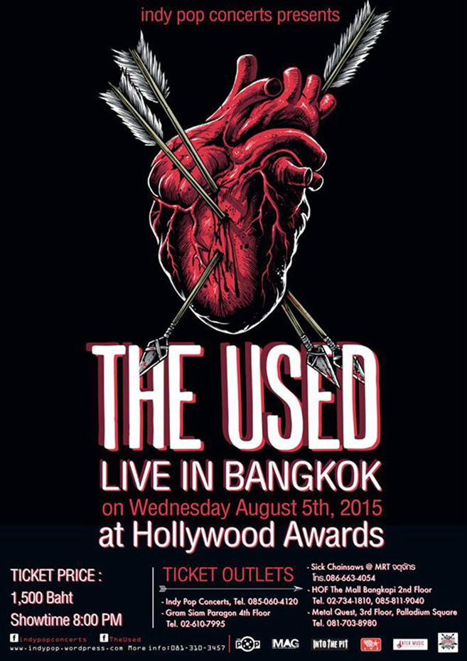 The Used live in Bangkok 2015